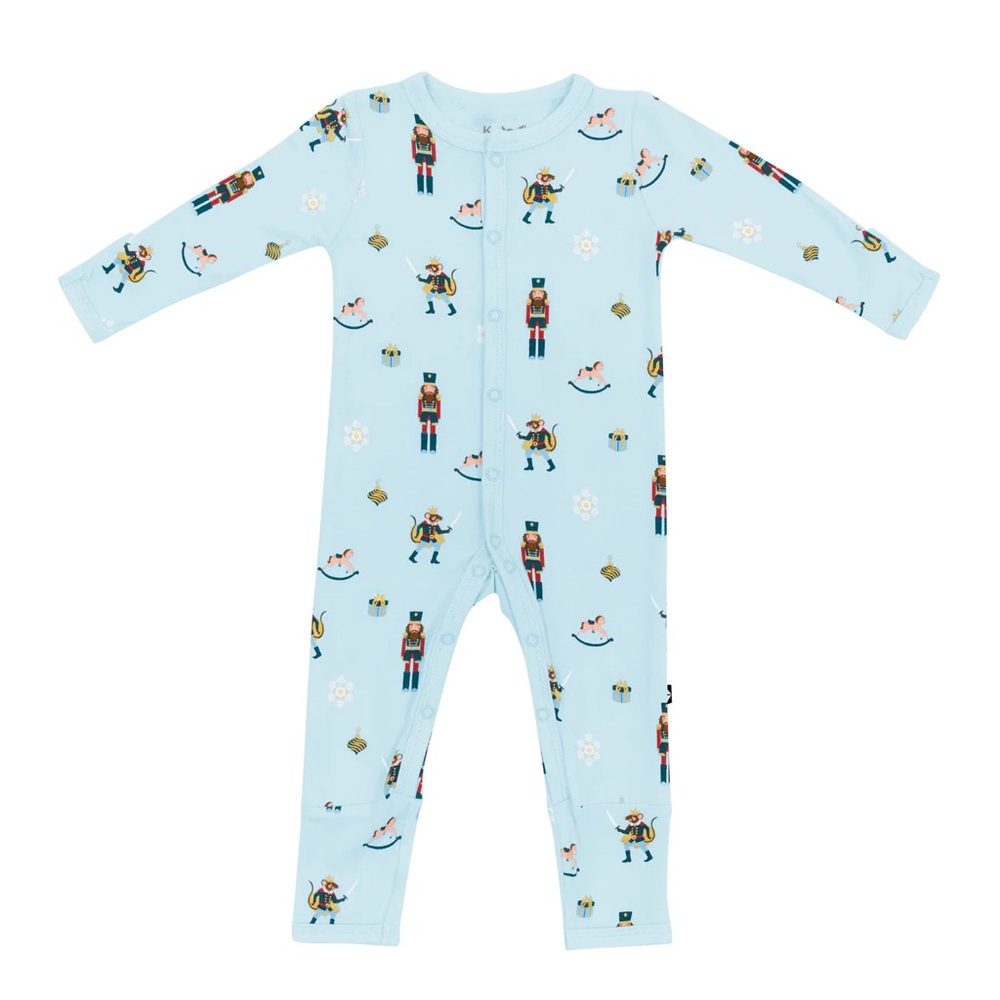Kyte BABY Light Blue Nutcracker Romper